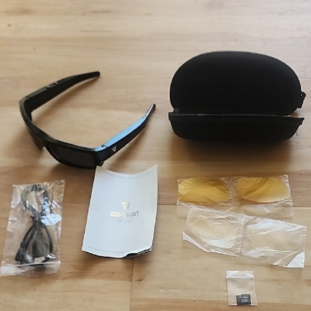 GoVision SOL 1080p HD camera glasses.